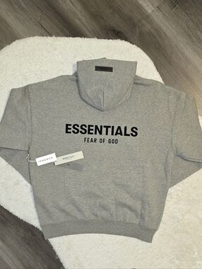 Fear of God ESSENTIALS Hoodie Dark Oatmeal